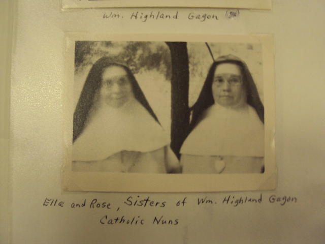 Ella & Rose, sisters of William Highland Gagon